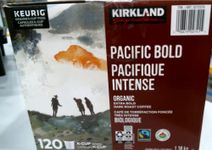 Kirkland Signature Organic Pacific Bold Fair Trade K-Cup Pods, 120-Pack