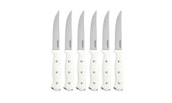 CUISINART Triple Rivet Steak Knife Set, White (6-Piece)