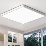 zemty 36W 29CM LED Ceiling Lights, 3240LM Waterproof Bathroom Light, Super Bright 6500K Daylight White, Modern Square Flush Mounted Lighting Fixture for Kitchen Hallway Living Room Bedroom Office