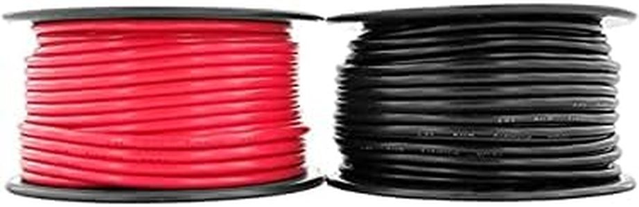 GS Power 12 Gauge Electrical Wire - 2 Pack Color Combo Low Voltage Wiring 100 Feet Per Roll, Copper Clad Aluminum Electric Wires for 12 Volt Automotive, Lighting, Trailer or Car Audio