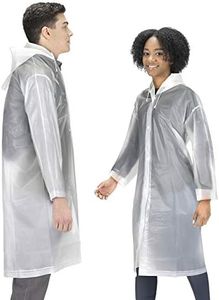 Hagon PRO Rain Coat (2 Pack) - EVA Rain Poncho for Women and Men, Reusable Raincoat