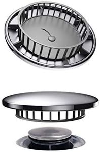 Tub Flo Stainless Steel Hair Catcher for Shower, Tub, and Sink Drains - No Installation Required