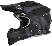 Oneal 2 Series Motocross Helmet Slick Adult Off Road Motorcycle ATV MTB BMX Enduro Race Protective Gear Quad Bike Helmet - Black/Grey (M)
