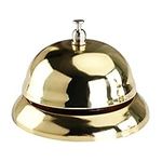 TOYANDONA Call Bell Metal Anti- Rust Ringing Service Bell Desk Bell Service Bell for Hotels, Restaurants, Reception Areas, Schools, Offices, Hospitals, (Gold)