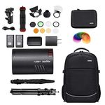 Godox AD100Pro kit with AK-R1 Round Head Accessories Kit,WB100 Battery,Godox UBL-085S Reflective Umbrella,Godox CB20 Carrying Bag,Light Stand