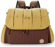 Lmbabter Diaper Bag Backpack Messenger Bag Travel Backpack Maternity Bags Stylish Baby Bag with Changing Pad for Mom, Brown, Large, Diaper Bag Backpack