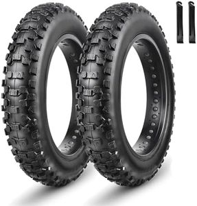 2-Pack Ebike Fat Tires:MOHEGIA 20 x 4.0 Inch E-Bike Mountain Tire High-Performance Puncture-Resistant and All-Terrain Folding Replacement Bicycle Tire with Offroad or Trail Riding