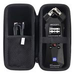 JINMEI Carrying Case, Compatible with Zoom H1essential/H1n, Premium EVA Handy Recorder Case with Shockproof Design, Hand Strap & Inner Mesh Pocket (Black)