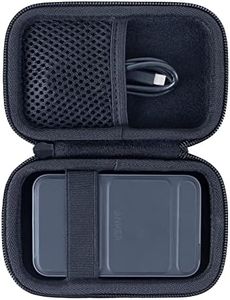 Khanka Dur Cas étui de Voyage Housse pour Anker PowerCore Magnetic 5K avec Support 5000mAh Batterie Externe Power Bank Chargeur Portable (Noir)