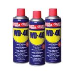 WD-40 Multipurpose Spray, Rust Remover, Cleans Bike Chains, Hinge Lubricant, Loosens Jammed Parts, Degreaser, and Cleaning Agent, 420ml x Pack of 3