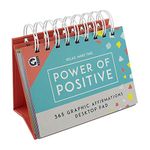 Ginger Fox Relax Make Time 365 Days of Positive Affirmations Desk Pad | Inspirational Quotes for Optimistic Thinking & Self-Empowerment | Bright, Happy Colours to Enhance Any Workspace | Great Gift