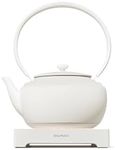 BALMUDA MoonKettle | Electric Kettle with Temp Control (122°F - 212°F) | HOLD & Keep Warm | 900ml (30 fl oz) | Soothing Ambient Light & Sound | Precision Pour Spout | White