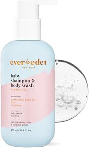 Evereden Baby Shampoo and Body Wash 8.5 fl oz. | Clean and Natural Baby Care | Non-toxic and Fragrance Free | Plant-based and Organic Ingredients
