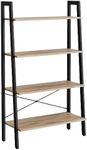 VASAGLE Ladder Shelf, 4-Tier Booksh