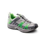 Dr. Comfort Refresh Women's Therapeutic Diabetic Extra Depth Shoe: Grey/Lime 10.5 X-Wide (E-2E)