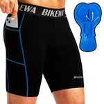 Men's 4D Padded Bike Shorts Cycling Underwear Mountain Biking Bicycle Padding Underpants for Men Side Pockets