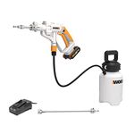 WORX 20V Disinfecting Sprayer, WP651E Portable Sanitizing Sprayer, Cordless Disinfectant Fogger, w/ 5L Tank & Spray Nozzle & Short Lance Kit & Hose, PowerShare, 1 * 2.0Ah Battery,1 * 2A Charger