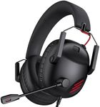 KAPEYDESI CM7007 Gaming Headset for Xbox Series X|S, Xbox One, PS5, PS4, PC, Switch, Gaming Headphones with Noise Canceling Microphone, Folding Design, 50MM Dynamic Drivers, 3.5MM Audio Jack, Black