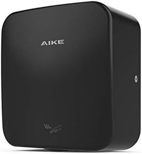 AIKE Heavy Duty Jet Cube High Speed Hand Dryer For Bathroom 110V 1400W, Model AK2800C Matt Black Painted Cover