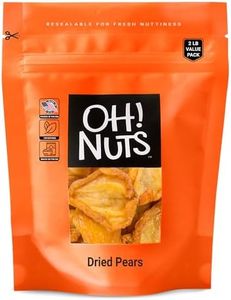 Dried Pears California | 2 lb - Dried Fruit Sliced | No Sugar Added | Dehydrated Fruit Bites | Packed in New York Zip-Seal Bag for Exceptional Freshness by Oh Nuts