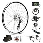 SHIMOST 28 Inch 700C E-Bike Conversion Kit 36V250W Front Motor for Front Wheel Controller, LCD, PAS Sensor, Thumb Gas