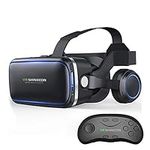 VR Headset with Remote Controller,H