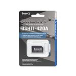 BASEQI UHS-II Aluminum microSD Adapter for 2021 M1 MacBook Pro 14 & 16” (Adapter, Silver)