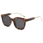 SOJOS Classic Square Polarized Sunglasses Womens Mens Retro Trendy UV400 Sunnies SJ2050, Dark Tortoise/Grey