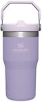 STANLEY IceFlow Stainless Steel Tumbler - Vacuum Insulated Water Bottle for Home, Office or Car - Reusable Cup with Straw Leakproof Flip - Cold for 12 Hours or Iced for 2 Days (Lavender), 20oz