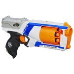 Nerf N-Strike Elite Strongarm Toy Blaster with Rotating Barrel, Slam Fire, 6 Darts for Kids, Teens, Adults, Multicolor