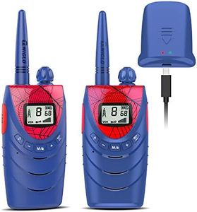 Rechargeable Walkie Talkies for Kids, 22 Channels FRS Walkie Talkies, Long Range Kids Walkie Talkies for Boys/Girls Toys Gifts,Outdoor Activities, Camping, Hiking - 2 Pack