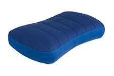 Sea to Summit - Aeros Premium Lumbar Pillow - Inflatable Lower Back Support Pillow - 50D Polyester Fabric - Compact Travel Case - For Work, Travel & Driving - Navy Blue - 110g