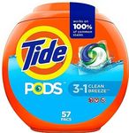 Tide Pods Laundry Detergent, Ocean Mist, 57 Count