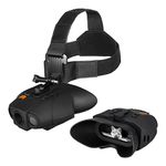 Nightfox Swift USB Rechargeable Night Vision Goggles | Head Mounted | Wide Viewing | 1x Magnification | Close-Quarters Tactical Infrared Binoculars for Adults | NVG