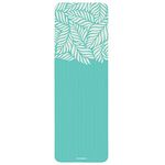 Retrospec Solana Yoga Mat 1" And 1/2" Thick With Nylon Strap for Men And Women - Non Slip Exercise Mat For Home Yoga, Pilates, Stretching, Floor And Fitness Workouts, Blue Lagoon