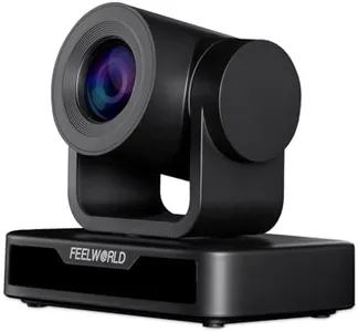 FEELWORLD USB10X Video Conference Webcam USB PTZ Camera 10X Optical Zoom Full HD 1080p for Live Streaming Church Business Education Medical Conference Room Camera System