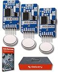 AZDelivery 3 x DS3231 RTC Real Time Clock I2C compatible with Arduino and Raspberry Pi including E-Book!