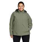 Eddie Bauer Women's Packable Rainfoil Jacket, Waterproof, Sprig, Medium