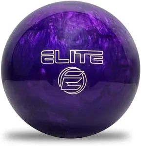 ELITE Star Polyester Bowling Ball - Customizable with Basic Drilling & Engraving Options - Great for Spare Shooting, League, Straight Bowlers - Beginner Entry Level (Purple Pearl, 10 lbs)