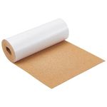 BENECREAT 250x20cm Self-Adhesive Cork Sheet Roll, 1mm Thick Flat Cork Strips for Bulletin Boards, Wall Decorations DIY Crafts, Party Decorations