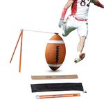 Kickoff! Football Holder - Football Place Holder Kicking Tee - Use with Foot Ball Field Goal Post or Football Kicking Net (Orange and White)