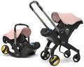Doona+ Baby Car Seat & Travel Stroller Blush Pink - Convertible 0+ Car Seat and Pram with 5 Point Safety Harness - Ergonomic Pushchair and Travel System - ISOFIX Base Sold Separately
