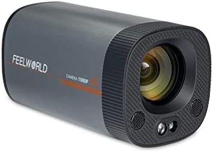 FEELWORLD HV10X Professional Live Streaming Camera Full HD 1080P 60fps USB3.0 HDMI with 10X Optical Zoom Auto Focus Microphone Support Remote Control