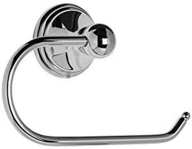 Croydex Westminster Toilet Roll Holder, Zinc Alloy Construction, Classic Wall Mounted Toilet Paper Holder, All Fixings Included, Chrome Plated Finish, Part of Matching Accessories Range, 10x16.5x6cm