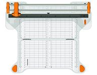 Fiskars ProCision Paper Trimmer Ø 45 mm, 30 cm - A4, With Double Guide Rail System, Orange/White, 1015748