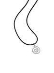 OJERRY Grunge Edgy Alt Spiral Cord Necklace Jewelry for Women, Suede, Zinc Alloy, No Gemstone