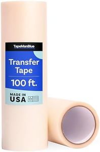 12" x 100' Roll of Clear Vinyl Transfer Tape for Craft Die Cutters. Premium-Grade, High Tack Application Tape for Vinyl Letters, Stickers, and Graphics