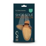 S SHOES HAVE SOLES Exciting New Transparent Sole Protectors For Men's Shoes Saves Money On Re-soling Adds Grip Anti-Slip Quick and Easy, Medium - UK 9-11 (EU 43-46), Clear