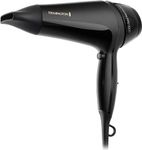 Remington Thermacare Pro Hair Dryer with Concentrator, Three Heat and Two Speeds with Cool Shot, 2.5 Metre Power Cable, 2200 W, Black, D5710