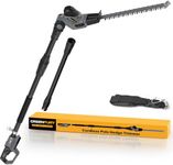 Cordless Pole Hedge Trimmer Compatible with Dewalt 20V MAX Battery, 18-Inch Dual Action Blade, Sectional Extension Pole with 16 FT Reach, 135° Adjustable Head (Bare Tool Only)